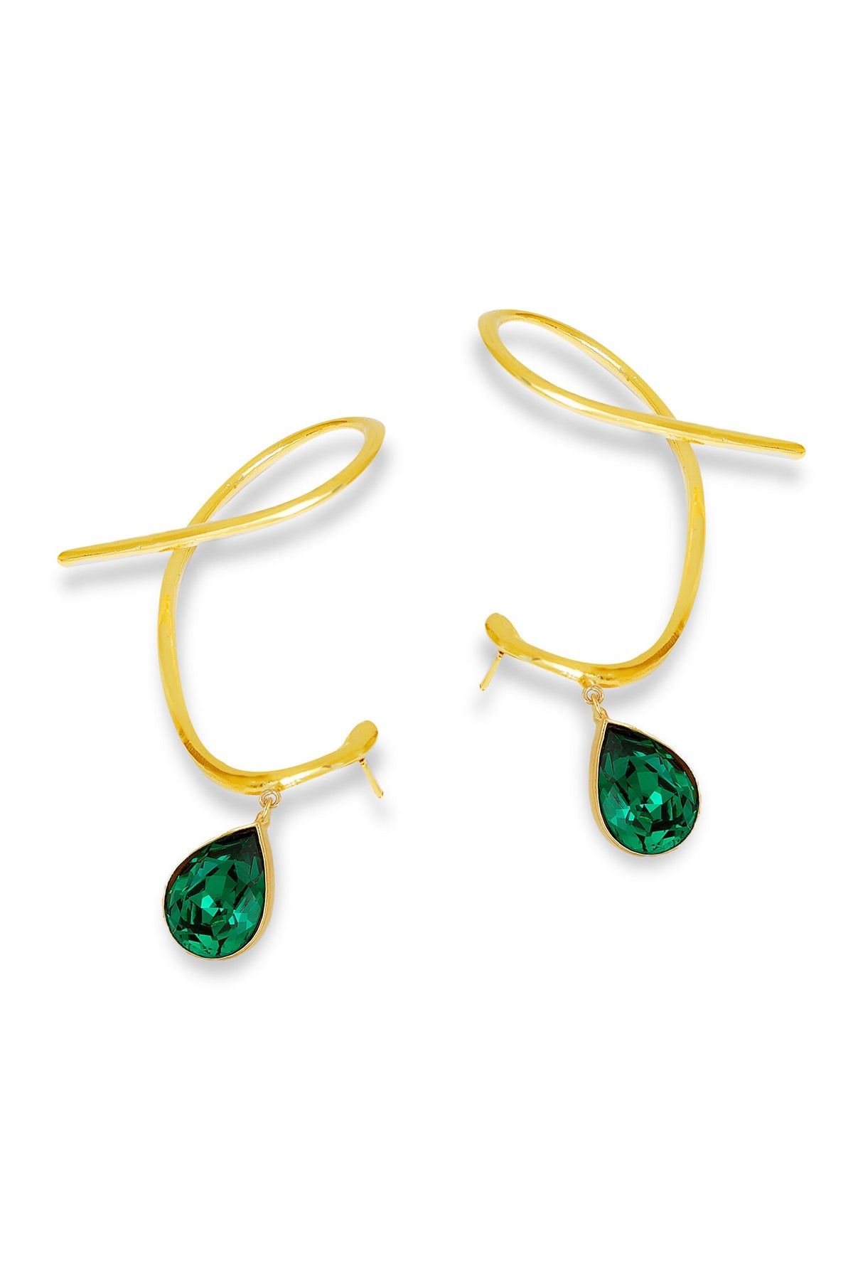 Eternal Echo Tear Drop Carved Earrings 