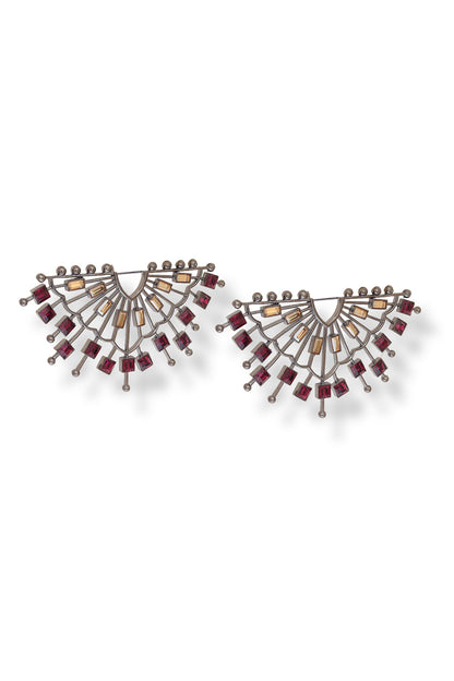 Cosmic Cadence Crystal Embellished Earrings 