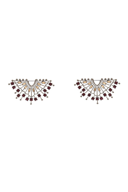 Cosmic Cadence Crystal Embellished Earrings 