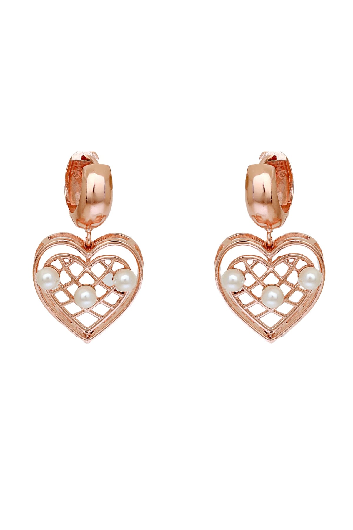 Melodic Muse Heart Shaped Drop Earrings 