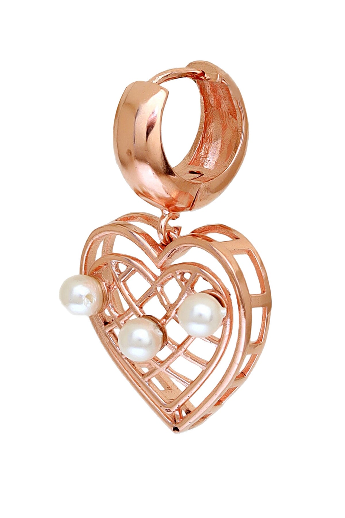 Melodic Muse Heart Shaped Drop Earrings 