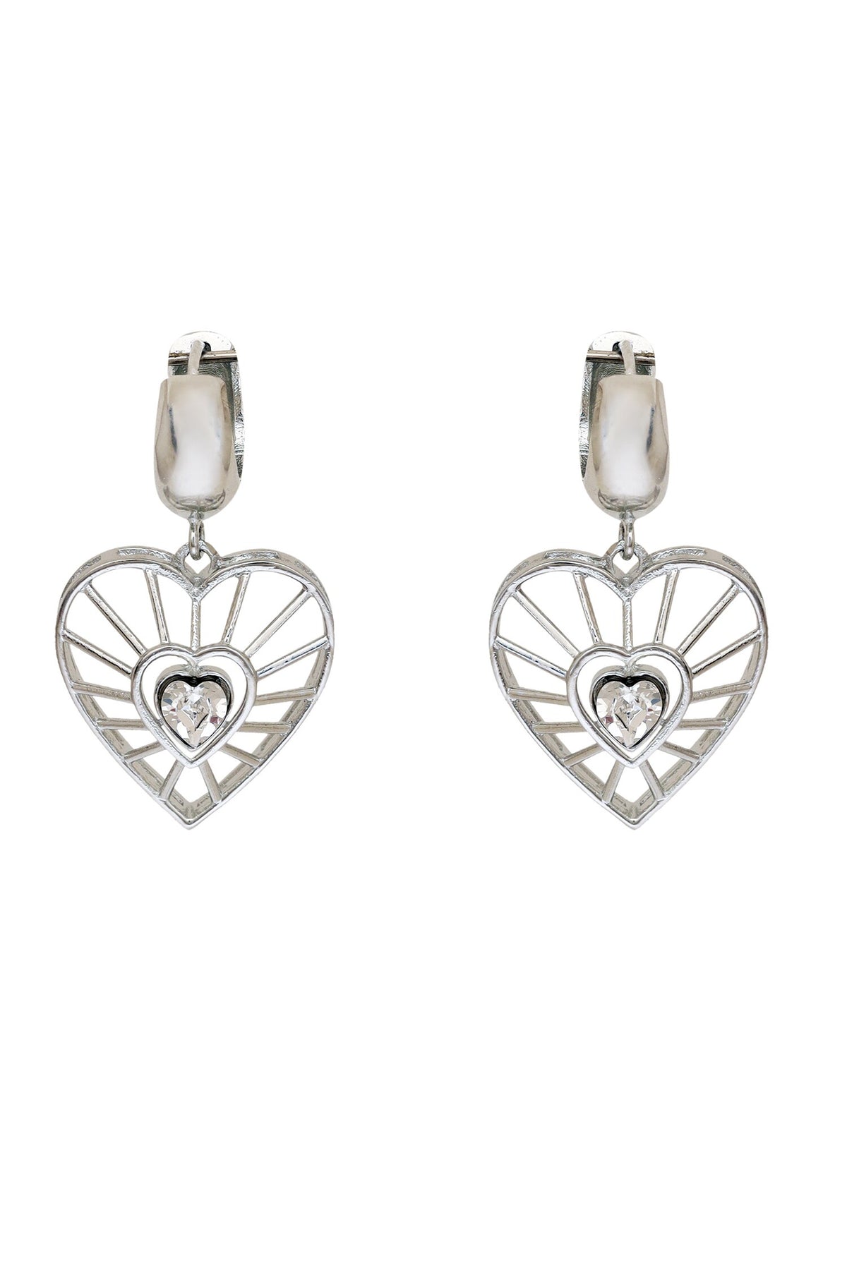 Darling Dream Swarovski Embellished Cutwork Earrings 