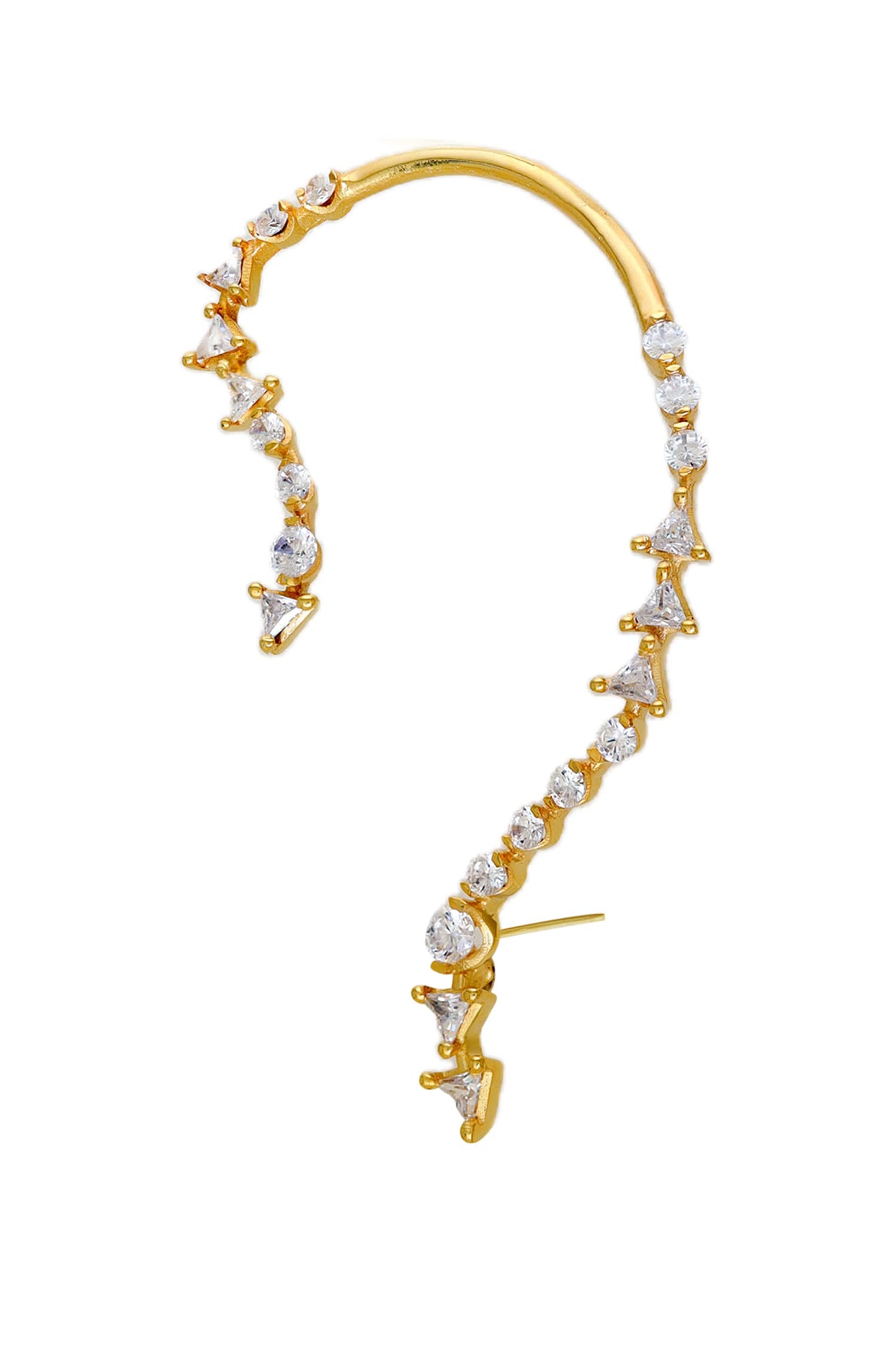 Whimsical Fantasy Swarovski Embellished Ear Cuffs 