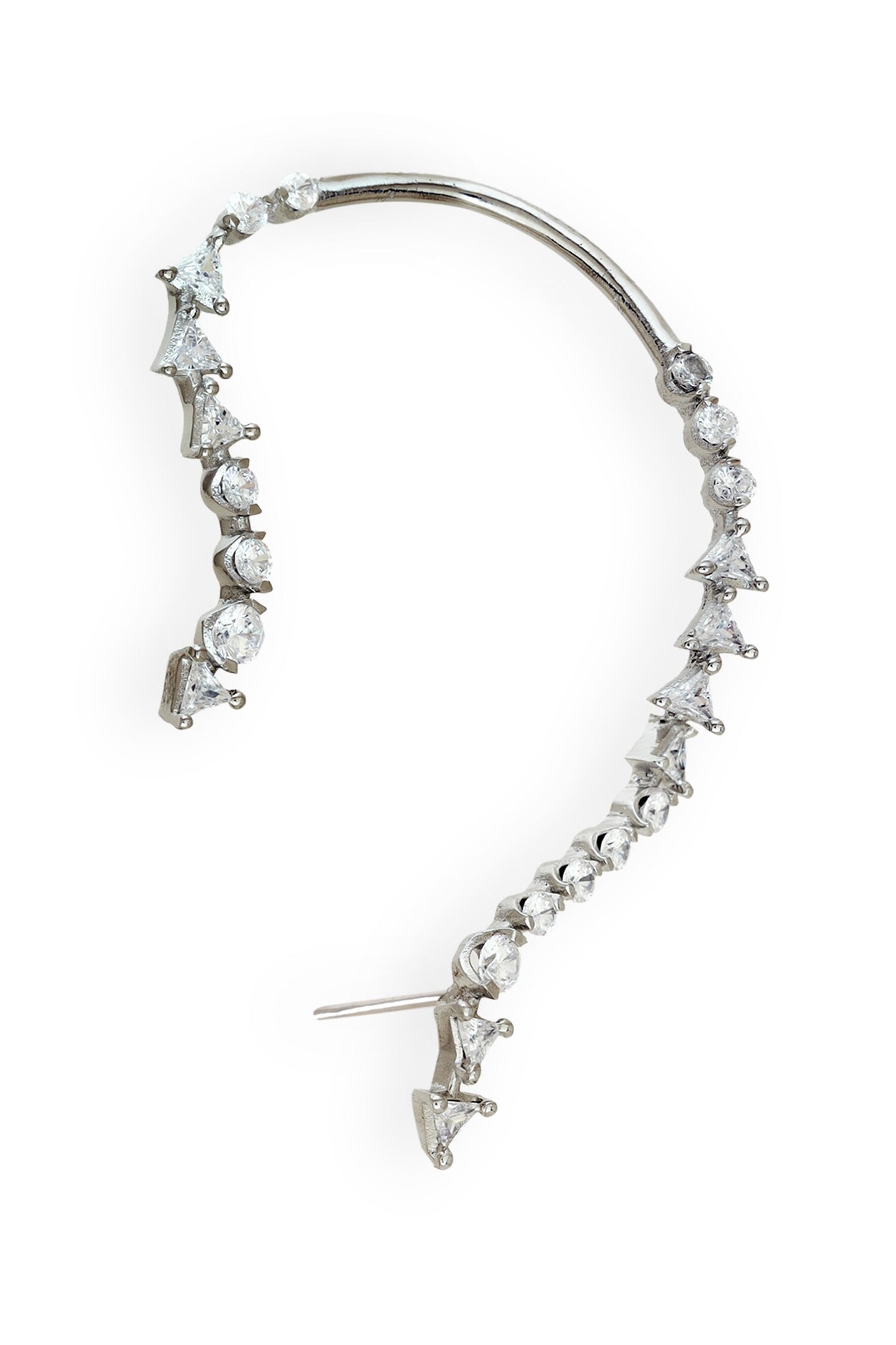 Whimsical Fantasy Crystal Embellished Ear Cuffs 