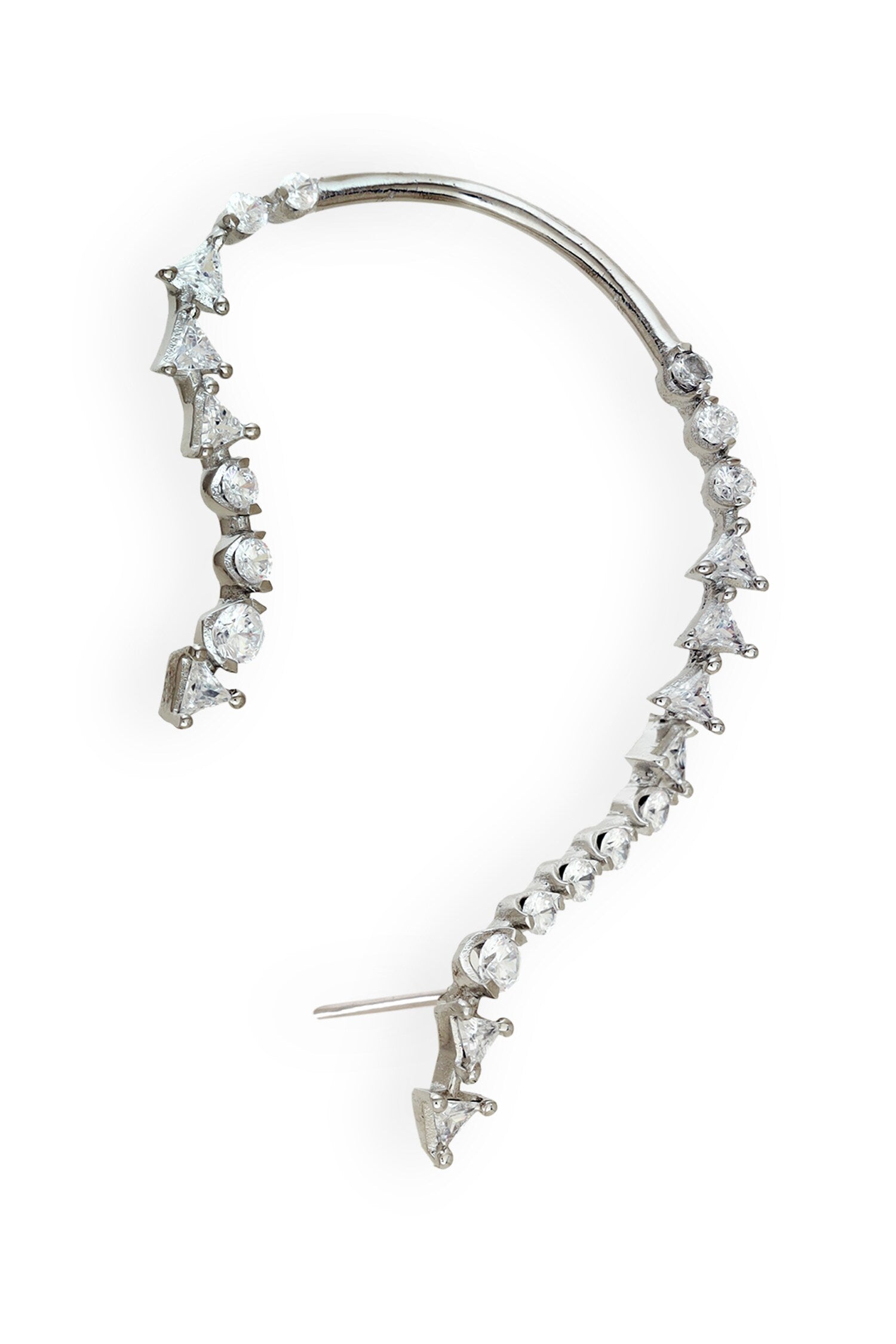 Whimsical Fantasy Crystal Embellished Ear Cuffs 