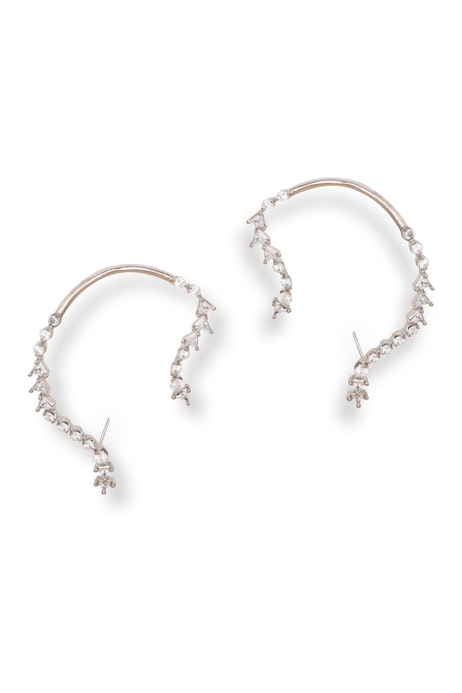 Whimsical Fantasy Crystal Embellished Ear Cuffs 