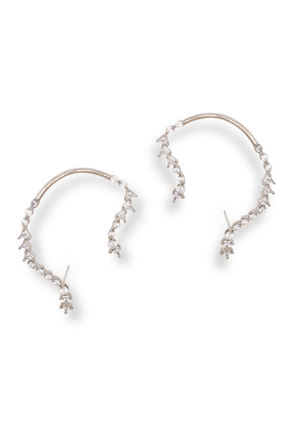 Whimsical Fantasy Crystal Embellished Ear Cuffs 