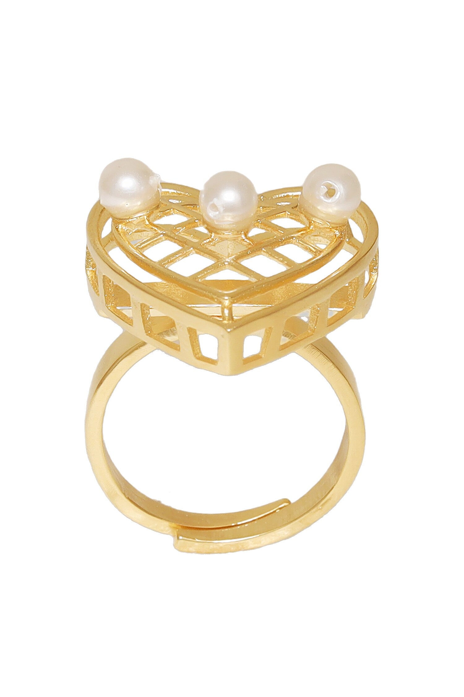 Heartbeat Hue Pearl Embellished Ring 