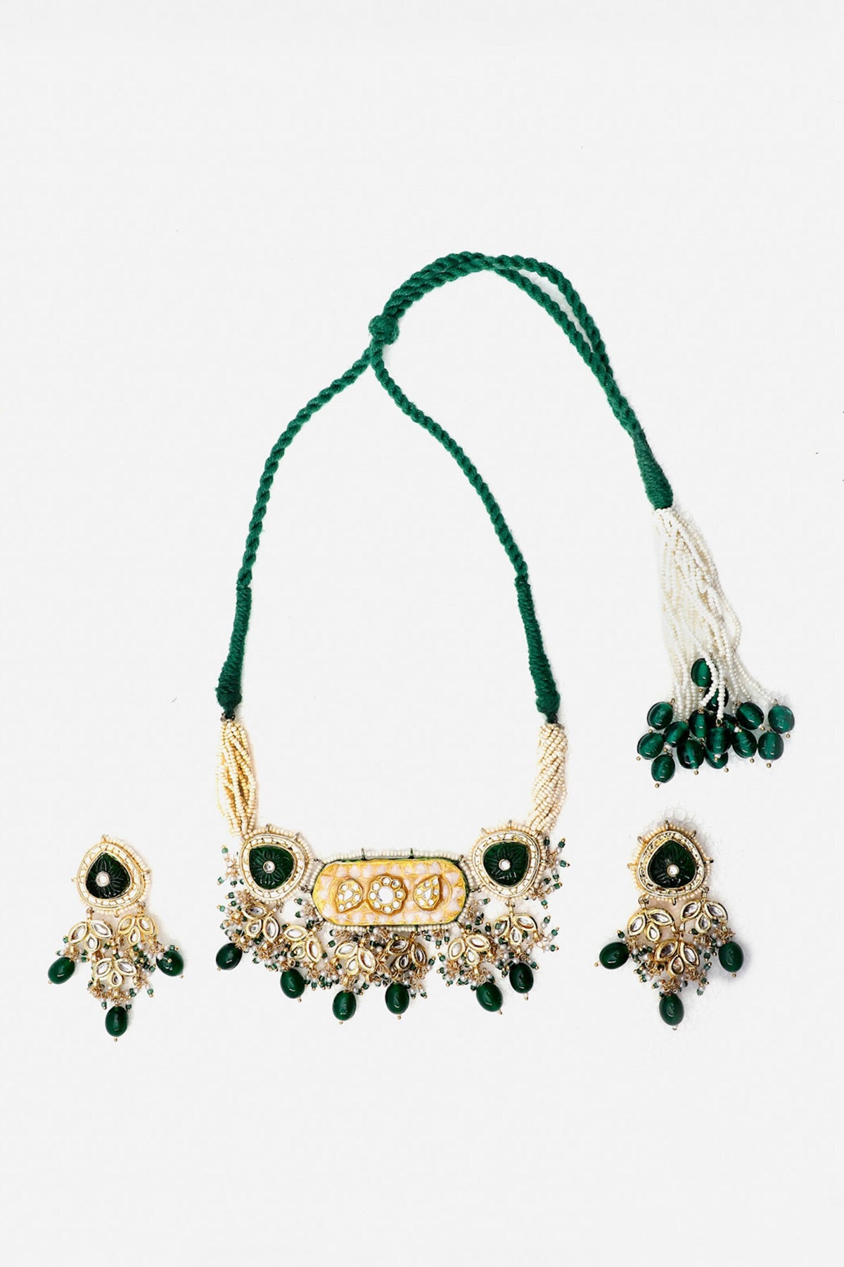 Phoolista Kundan Meenakari Choker Set 