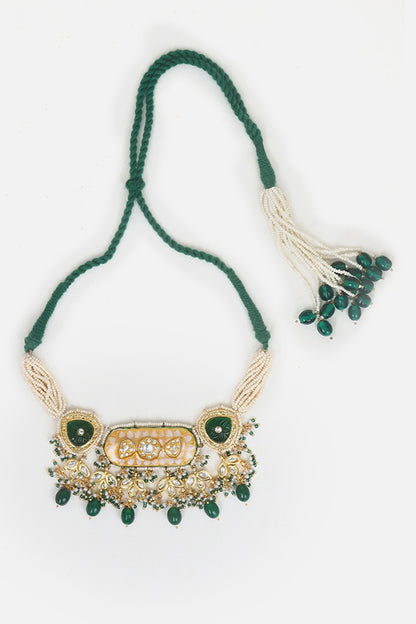Phoolista Kundan Meenakari Choker Set 