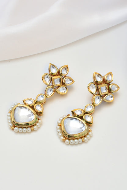 Kundan Embellished Dangler Earrings 