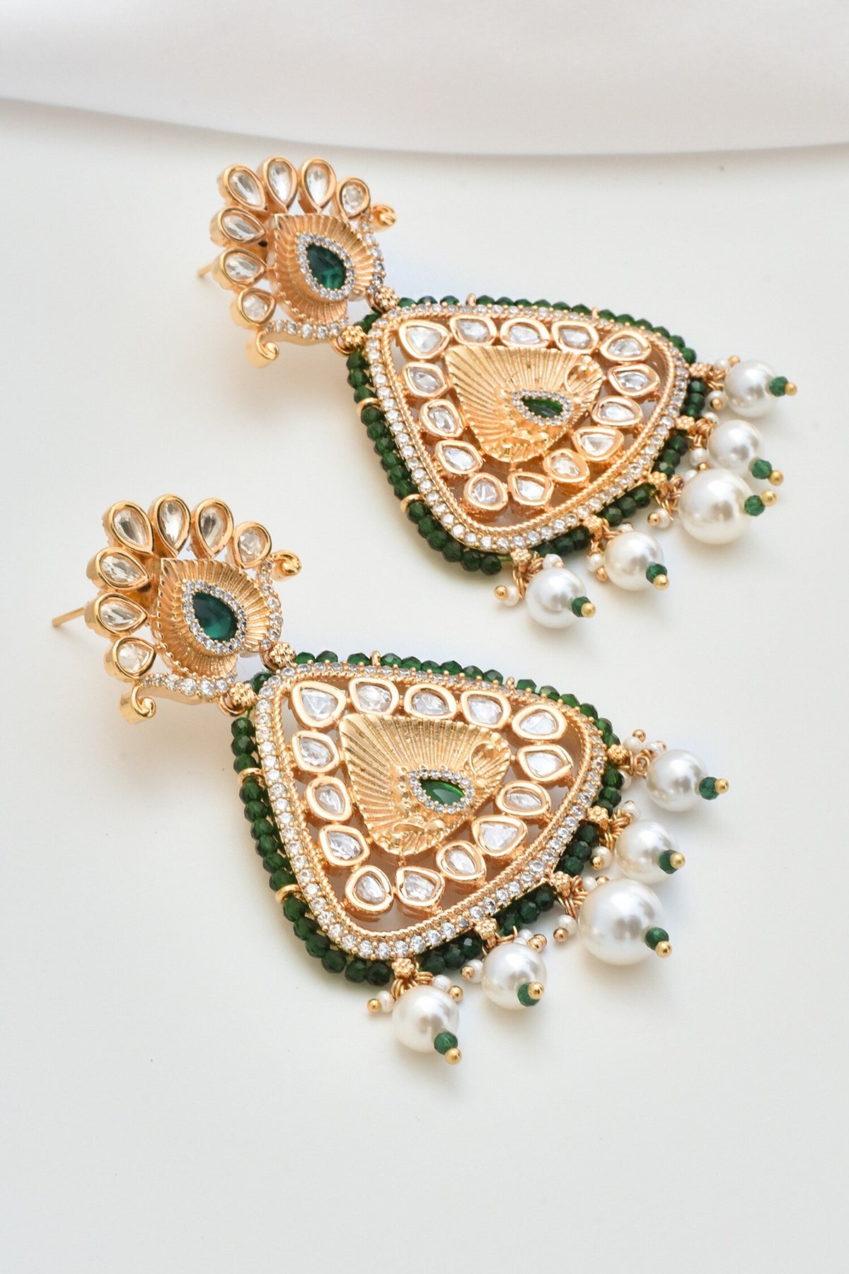 Polki Embellished Dangler Earrings 