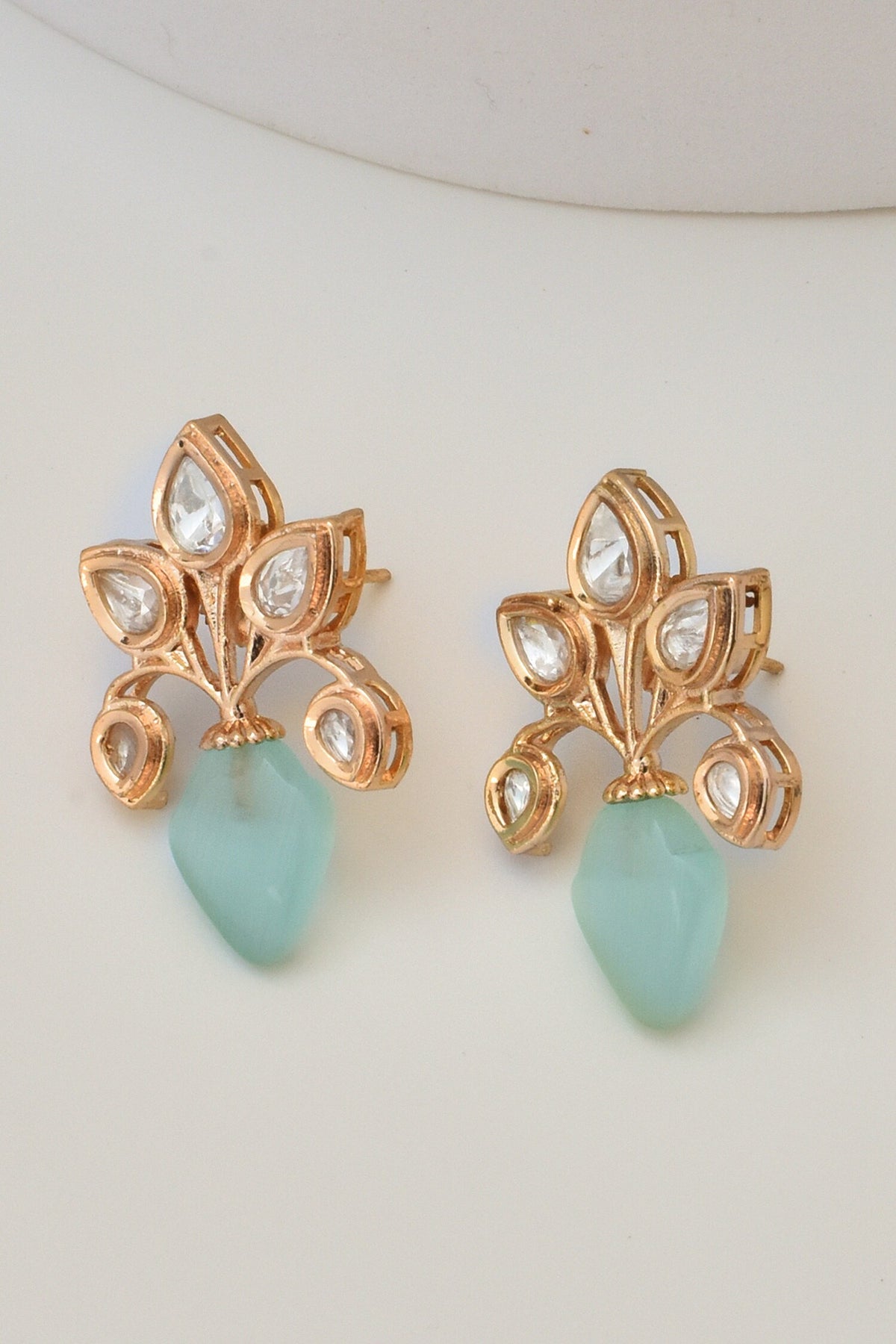 Tear Drop Carved Studs 