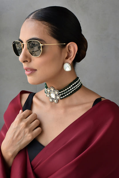 Polki Embellished Choker Set 