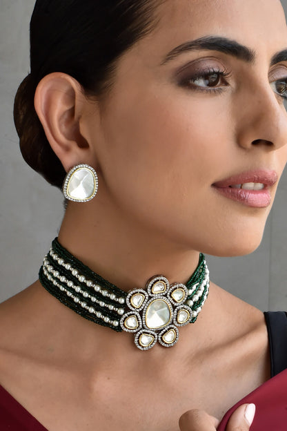 Polki Embellished Choker Set 