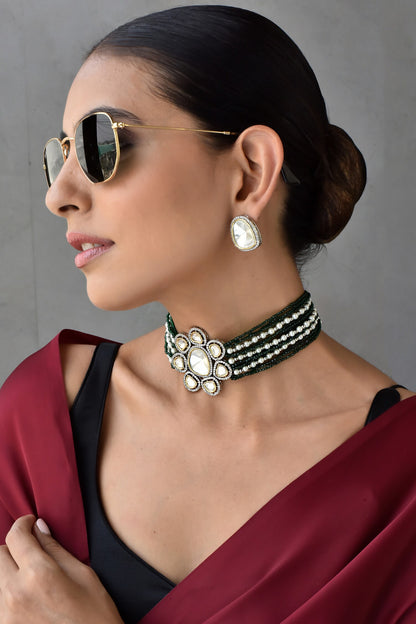 Polki Embellished Choker Set 