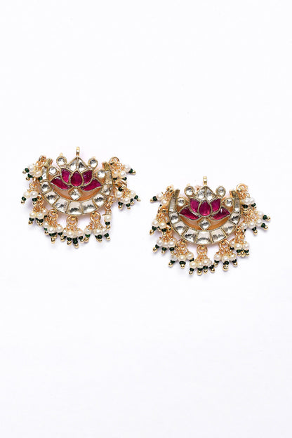 Lotus Carved Layered Necklace Set 