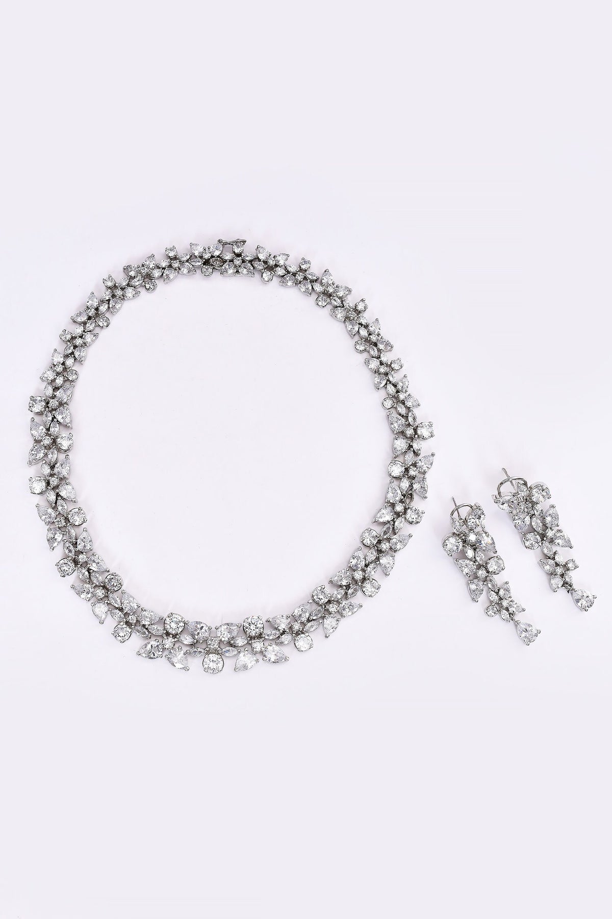 Crystal Embellished Necklace Set 