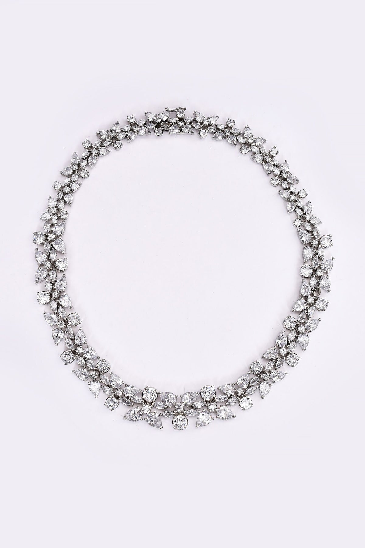Crystal Embellished Necklace Set 