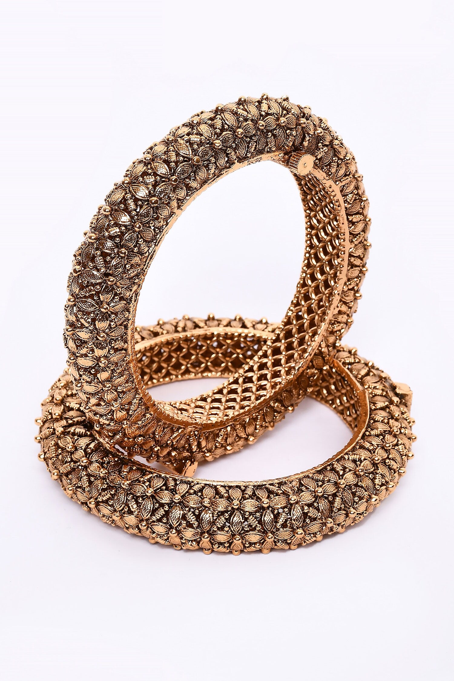 Bloomy Petal Bangles Set Of 2 