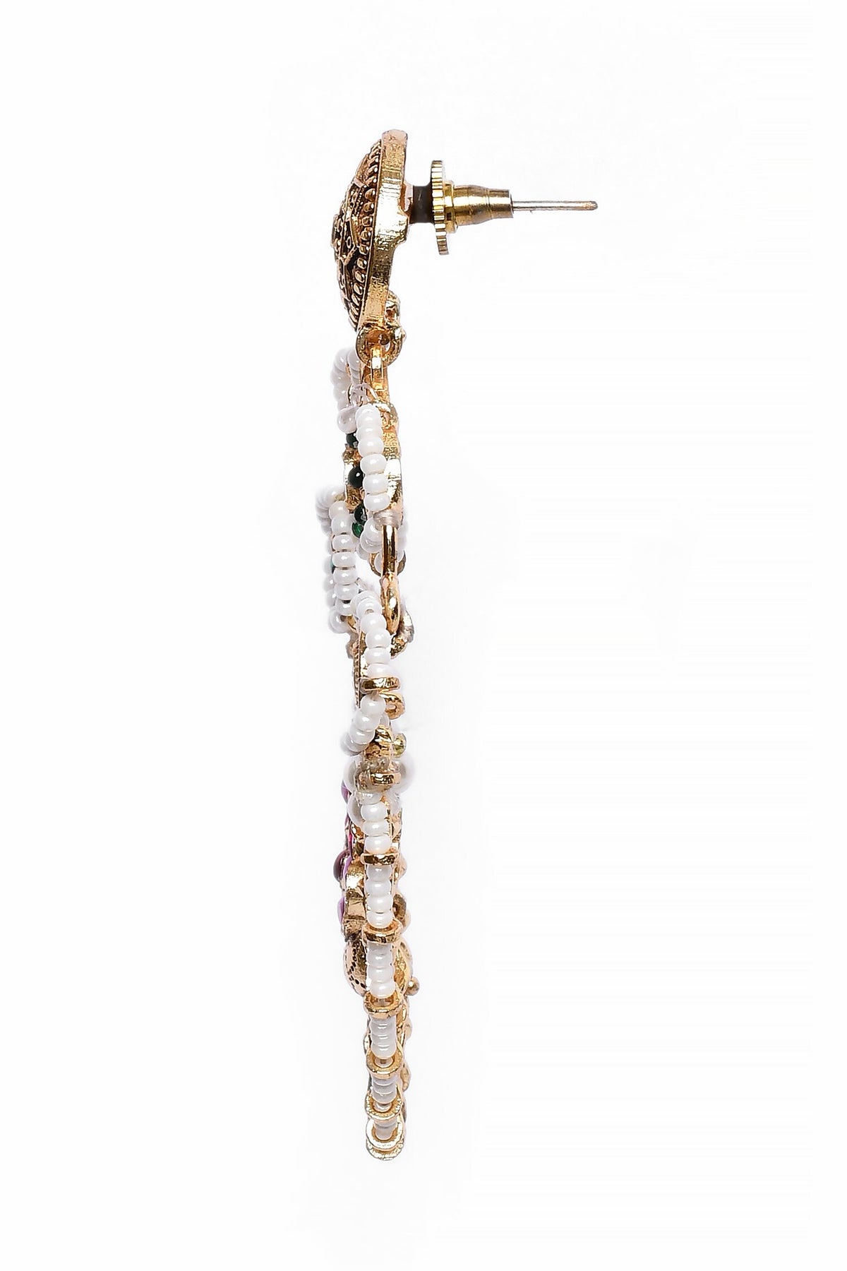 Stone Embellished Phool Chandbali 