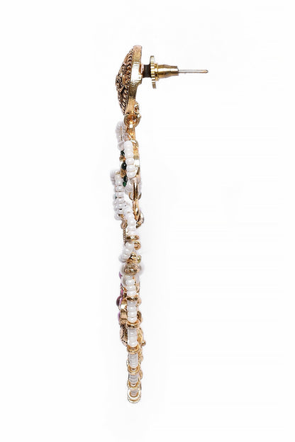 Stone Embellished Phool Chandbali 