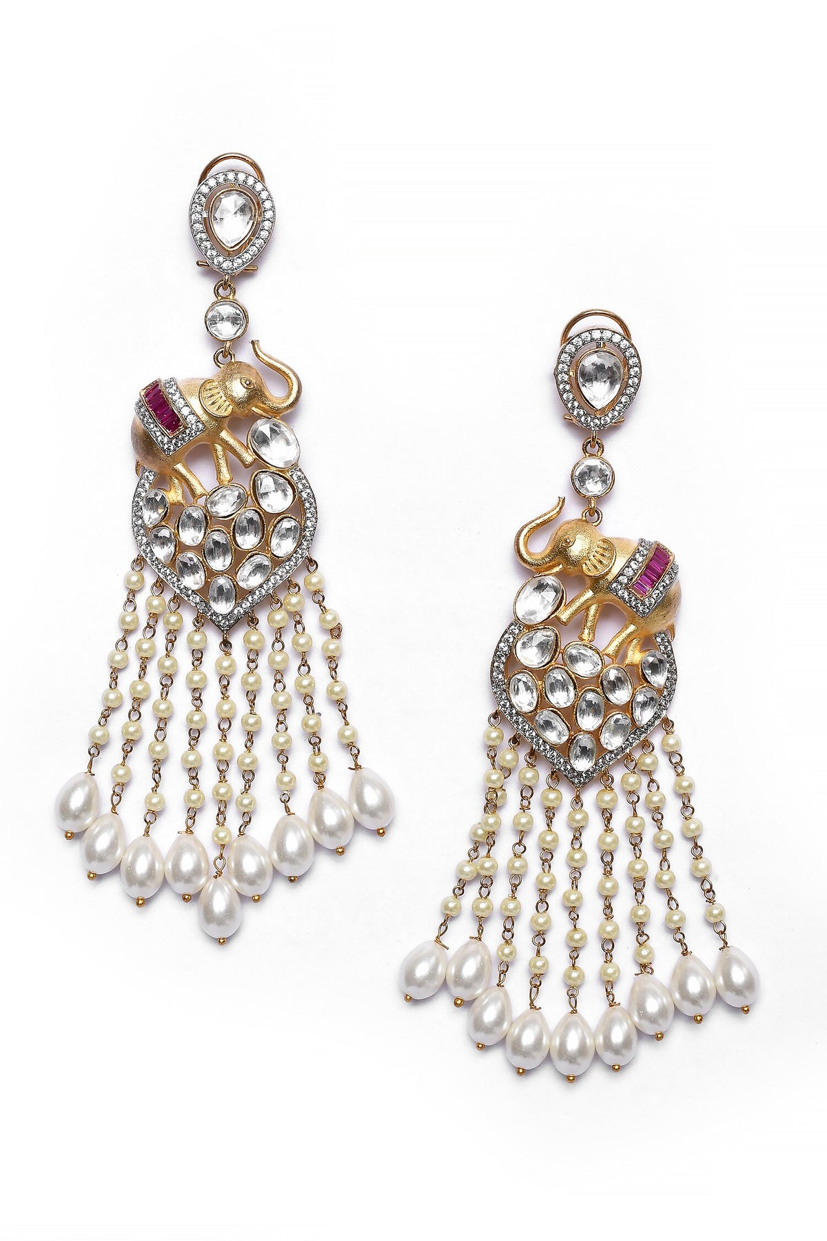 Gaja Rays Embellished Danglers 