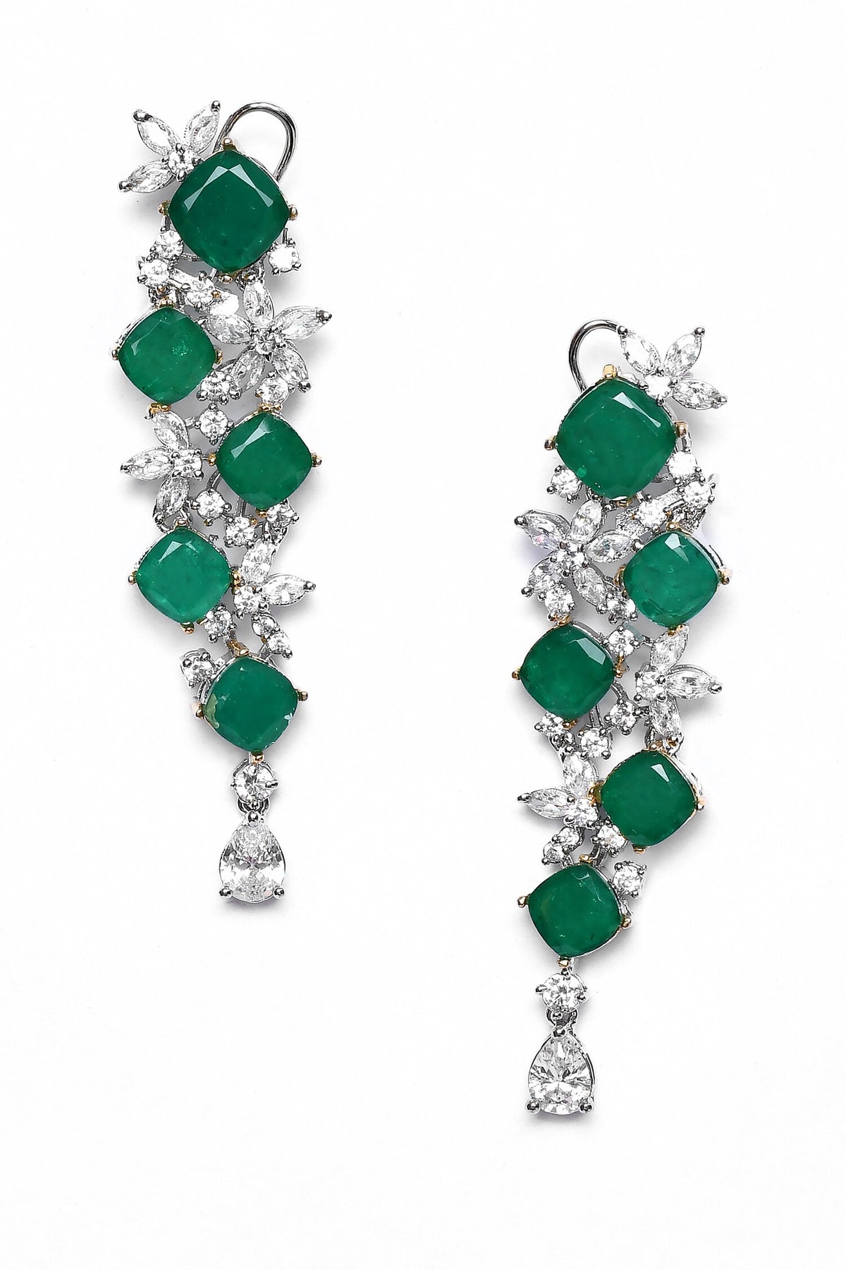 Ivy Vine Stone Embellished Danglers 