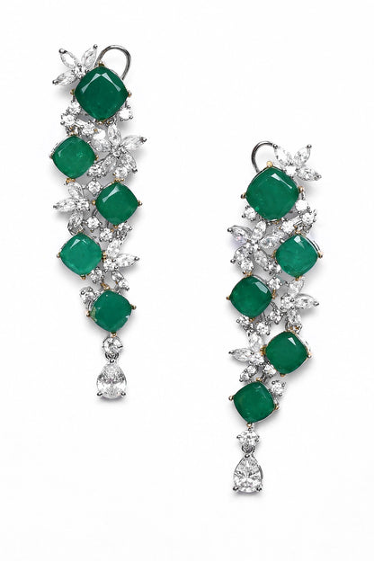 Ivy Vine Stone Embellished Danglers 