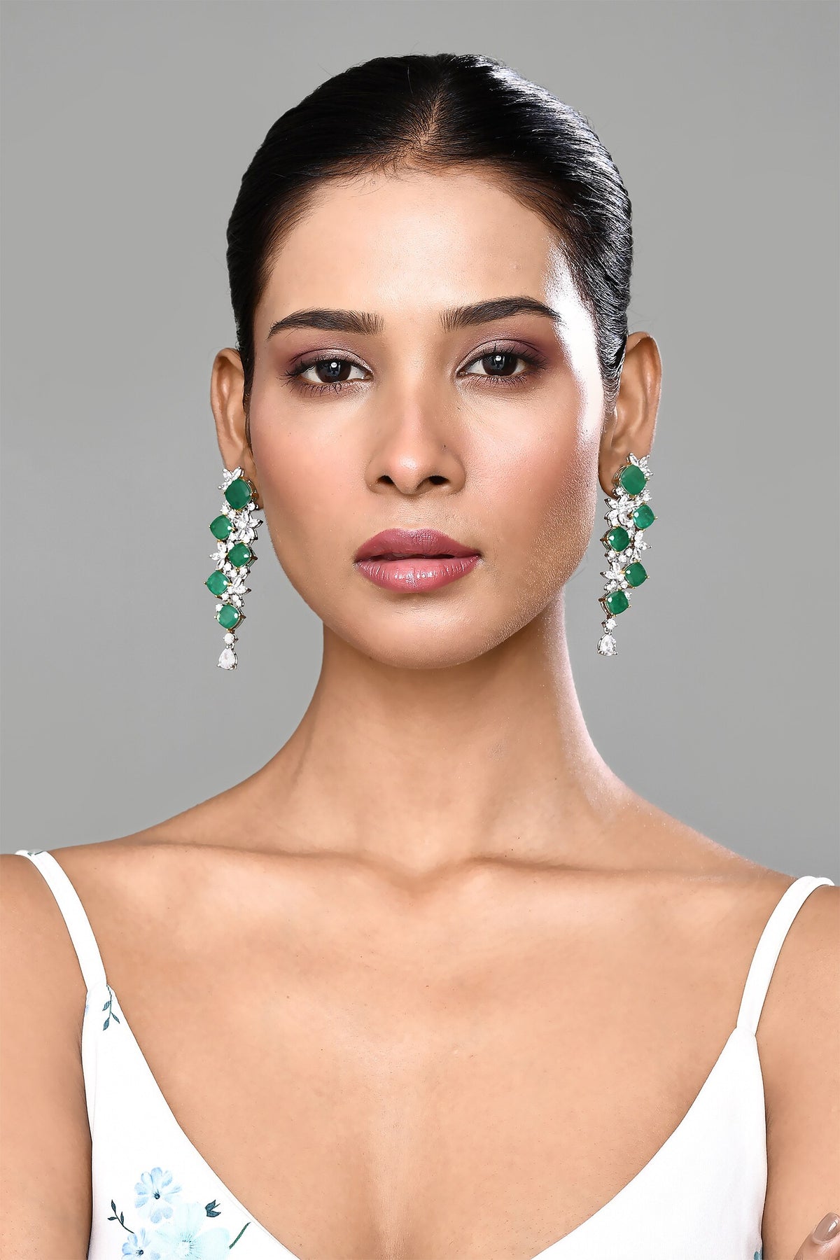 Ivy Vine Stone Embellished Danglers 
