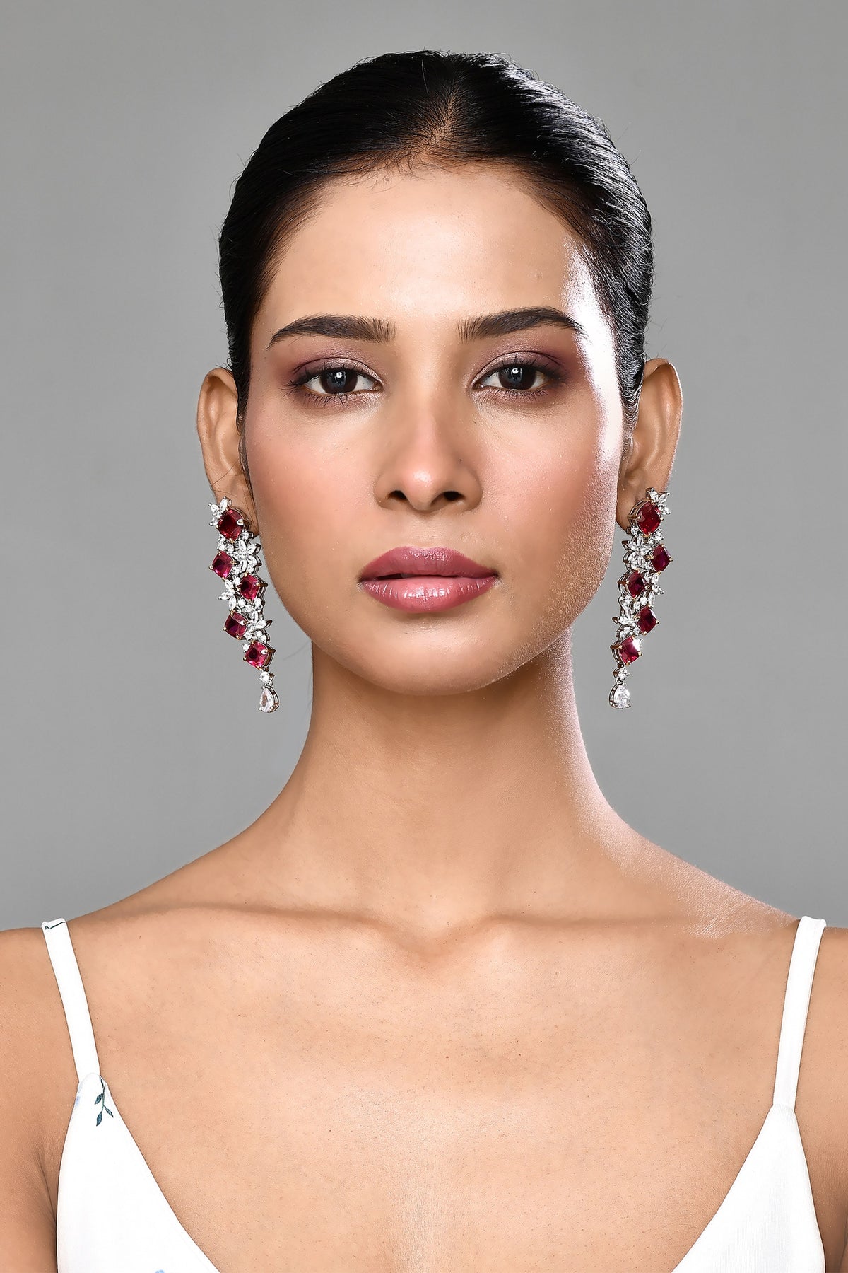 Bloom Vine Stone Embellished Danglers 