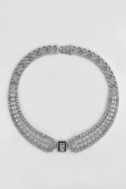 Stone Studded Choker Necklace Set 