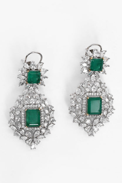 Stone Studded Layered Necklace Set 
