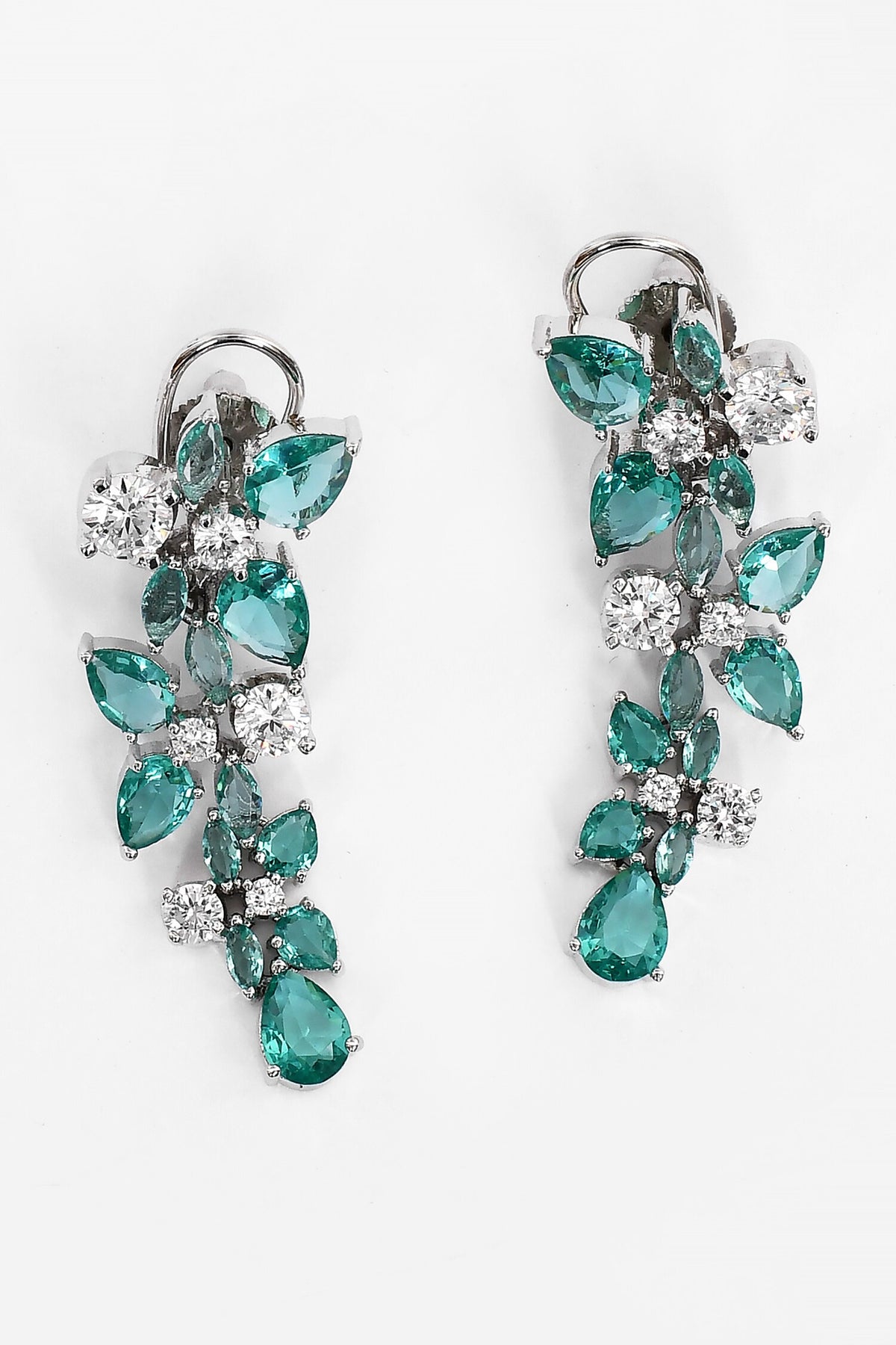 Stone Studded Floral Vine Necklace Set 
