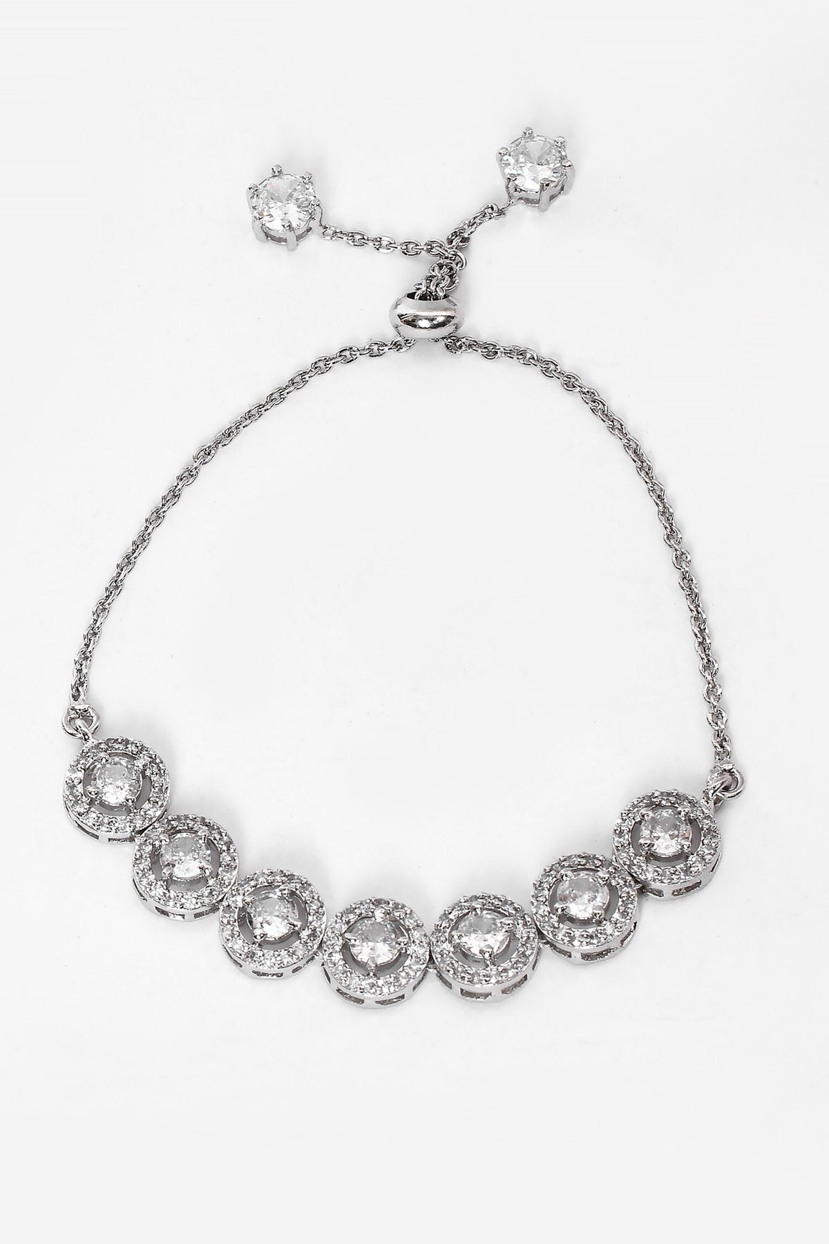 Round Stone Studded Necklace Set 