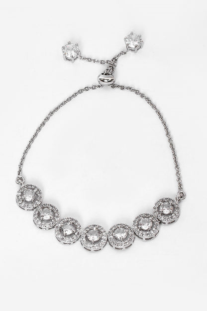 Round Stone Studded Necklace Set 