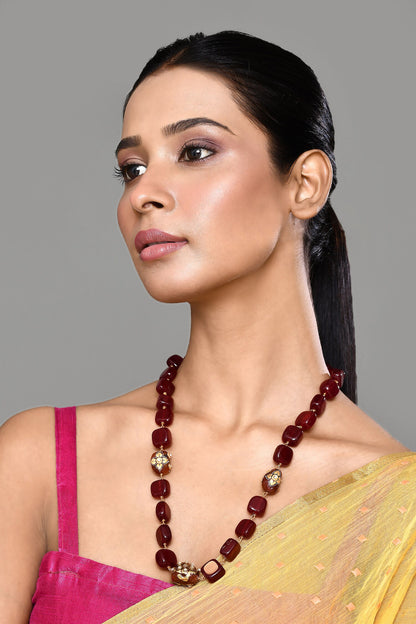 Square Bead Necklace 