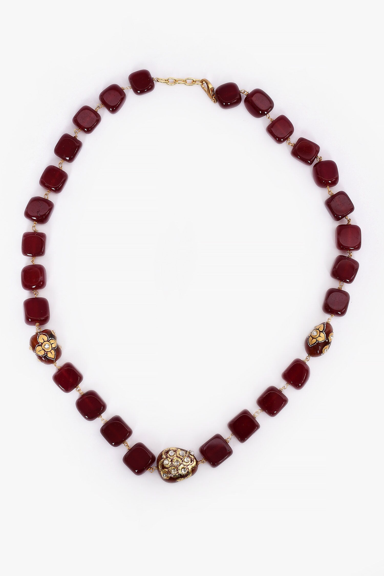 Square Bead Necklace 