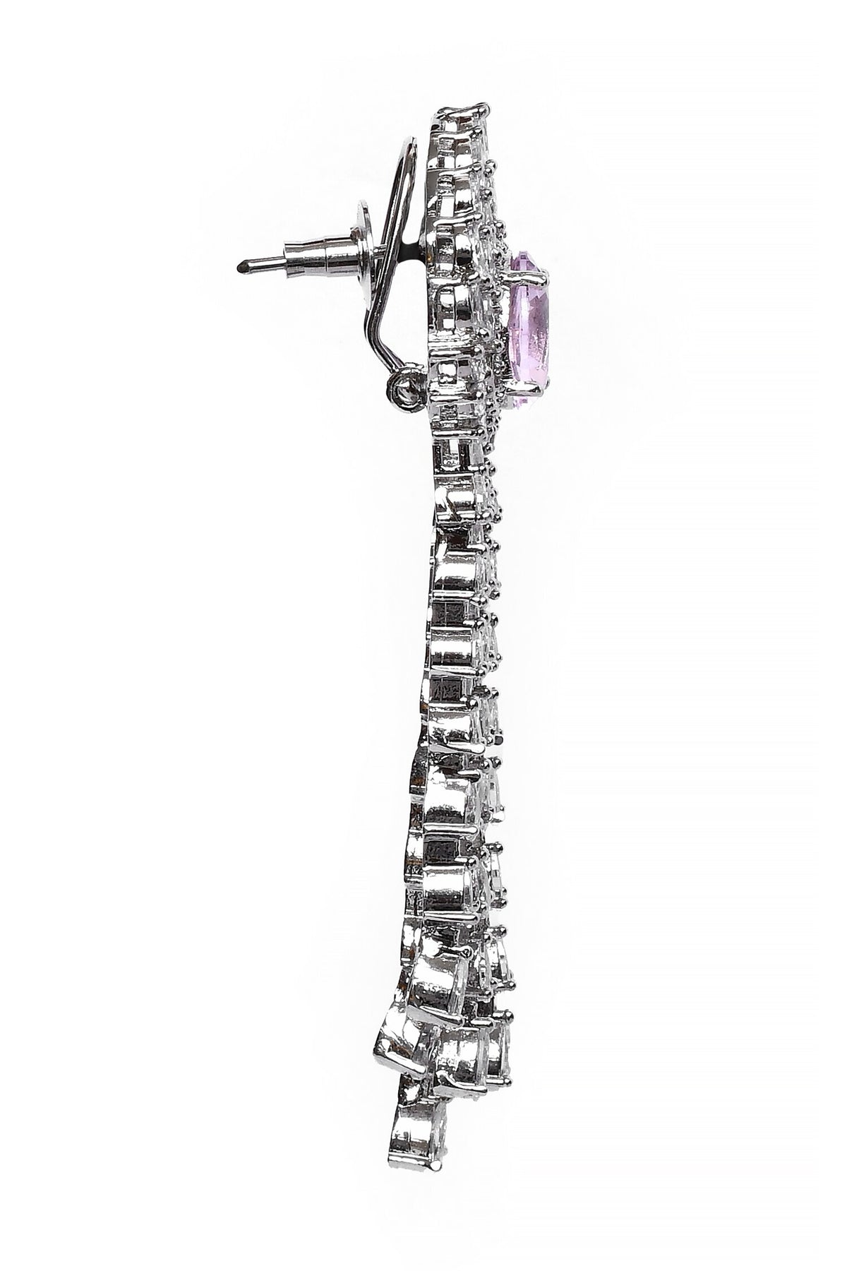 Crystals Embellished Dangler Earrings 