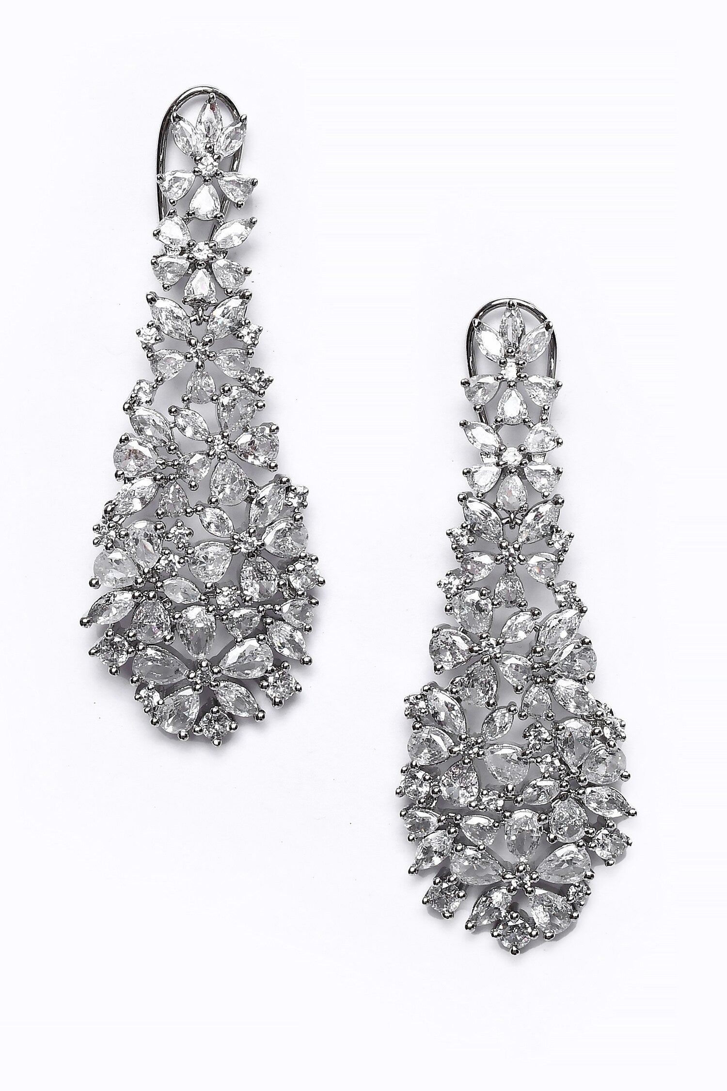 Stones Embellished Dangler Earrings 