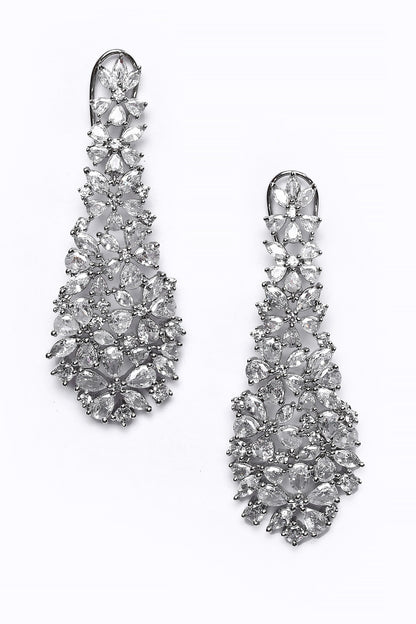 Stones Embellished Dangler Earrings 