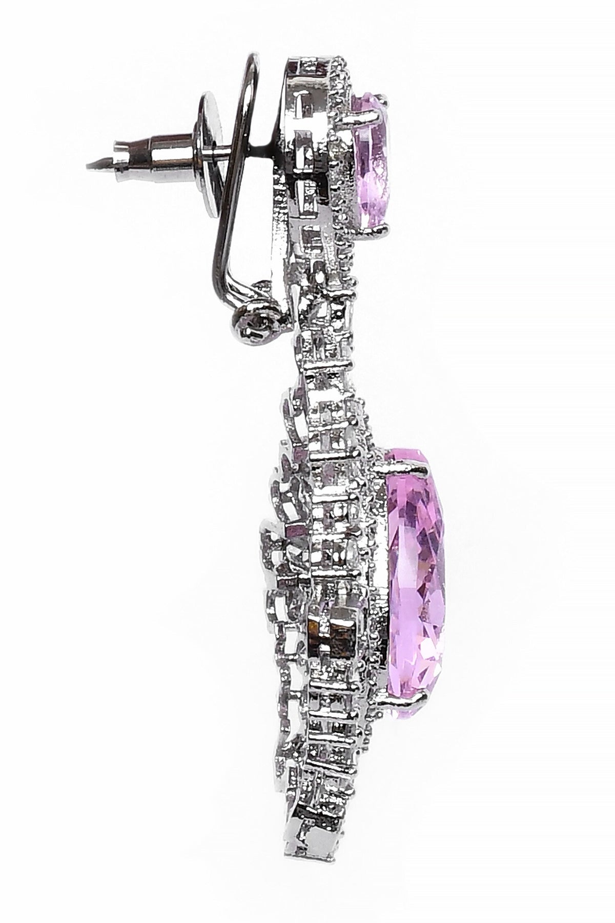 Crystals Embellished Dangler Earrings 