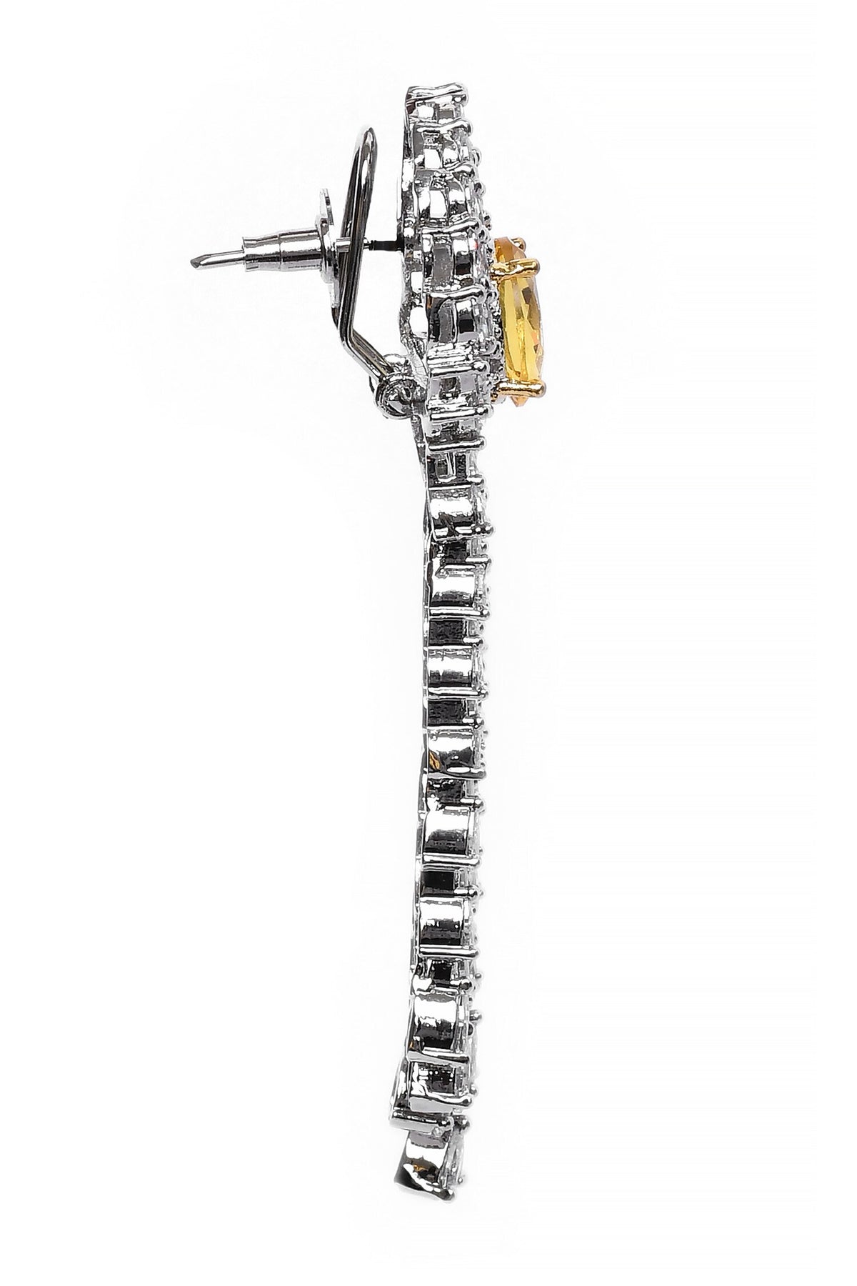 Stones Embellished Dangler Earrings 