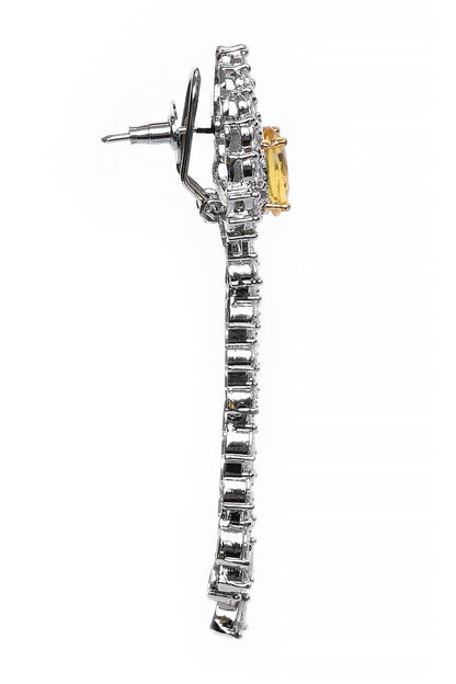 Stones Embellished Dangler Earrings 