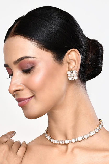Stone Embellished Necklace Set 