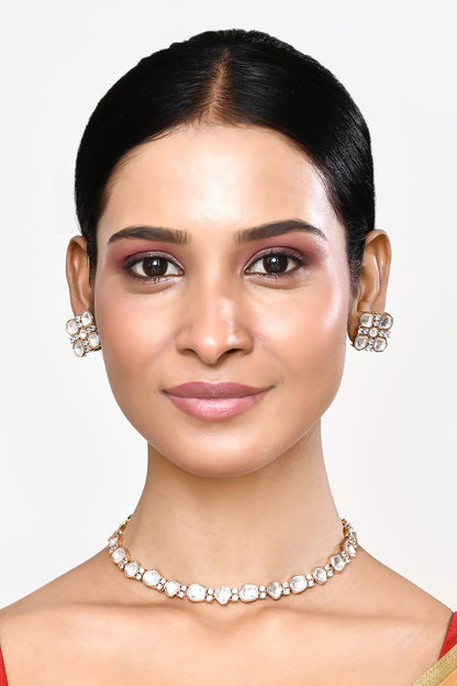 Stone Embellished Necklace Set 