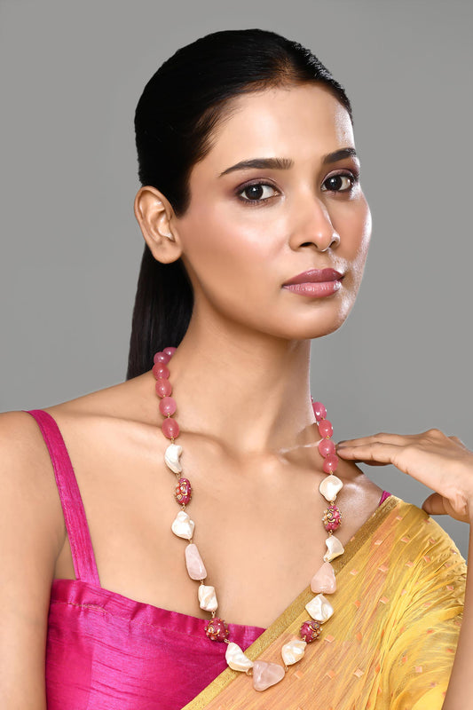 Stone & Bead Necklace 