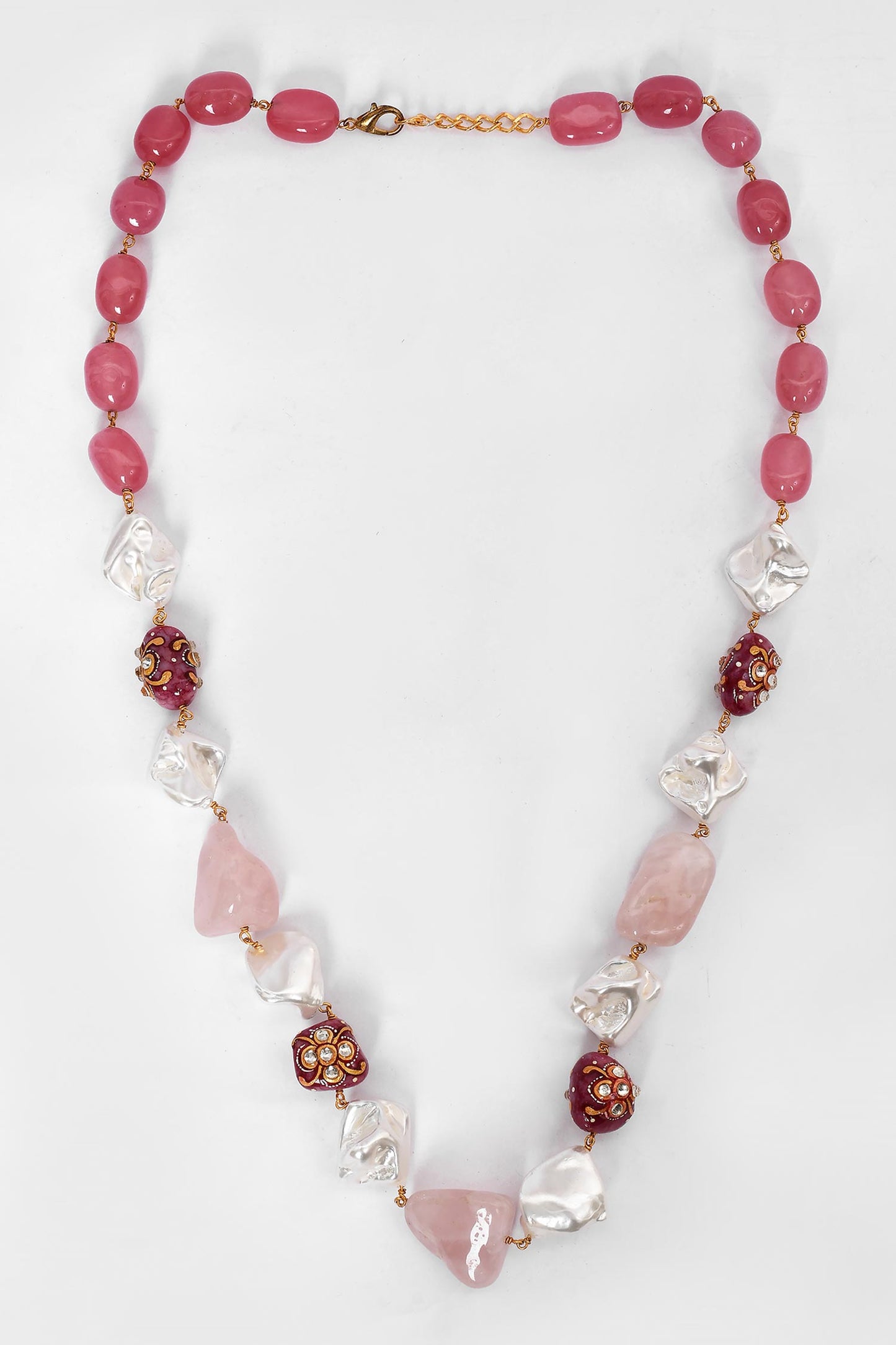 Stone & Bead Necklace 