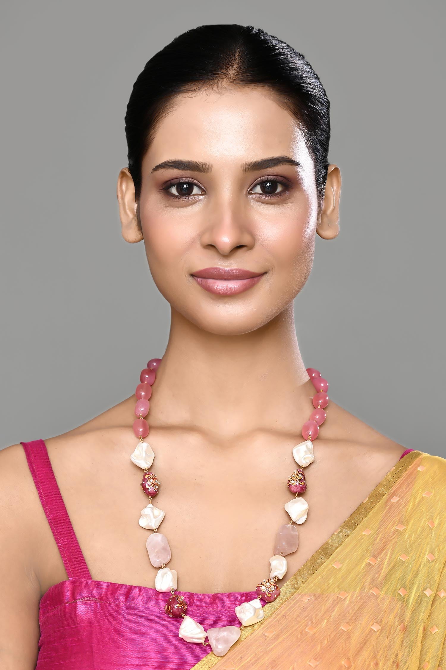 Stone & Bead Necklace 