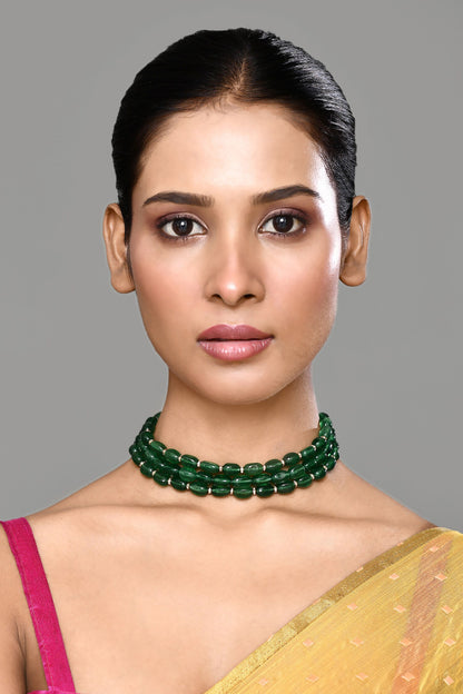 Three Layered Beaded Necklace 